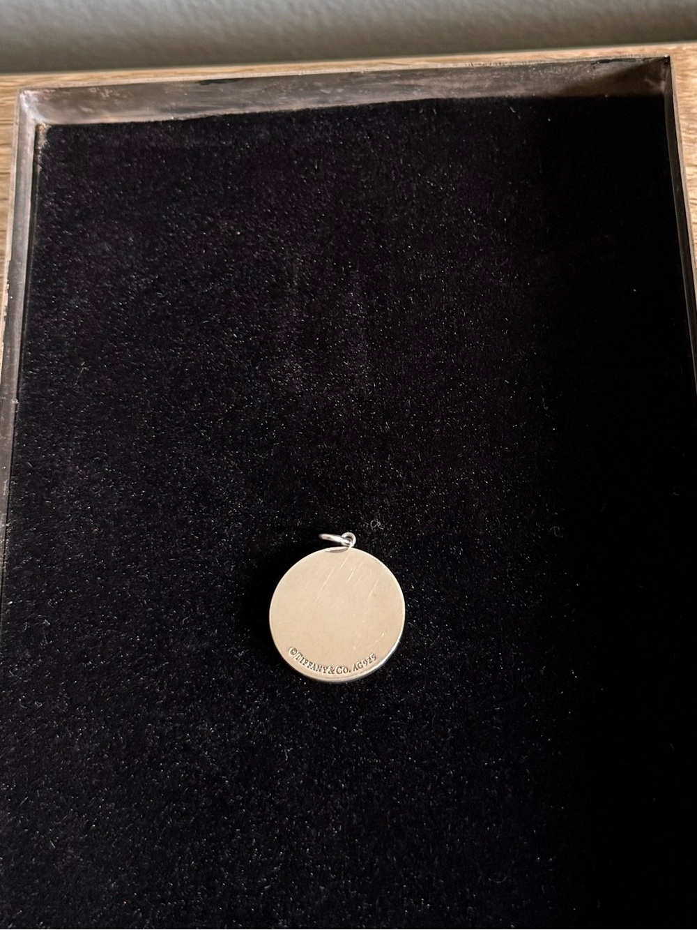 Tiffany & Co. Sterling Silver Circle Pendant - J - Picture 2 of 3